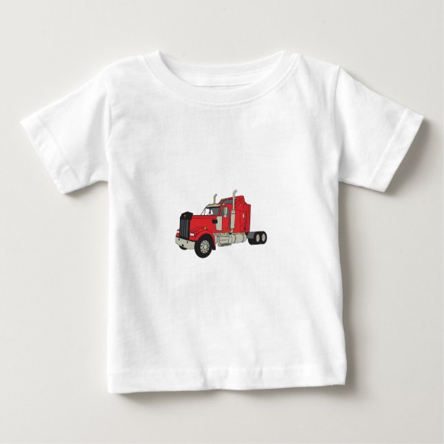 T-shirt Pour Bébé Tracteur de Kenworth (Devant)