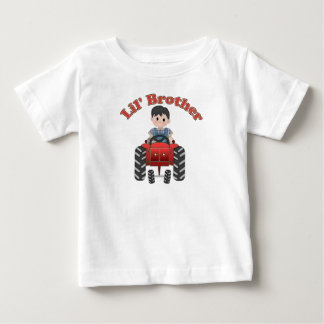 T-shirt Pour Bébé Tracteur rouge Little Brother