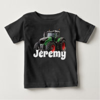 Tracteur vert moderne personnalisé