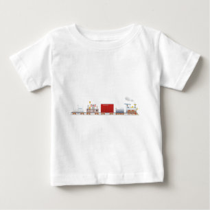 T-shirt Pour Bébé Train animal