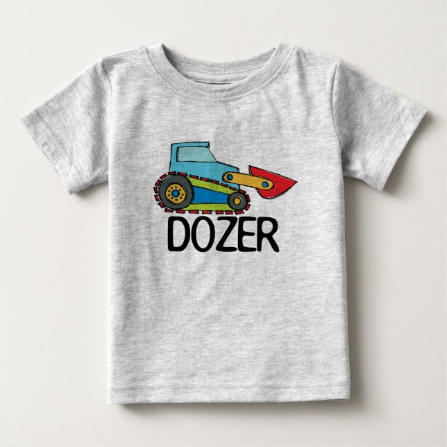 T-shirt Pour Bébé Transport des bulles de Dozer (Devant)