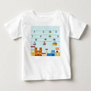 T-shirt Pour Bébé Transports en commun du centre-ville