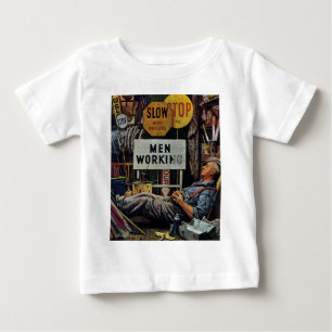 T-shirt Pour Bébé Travailler d'hommes