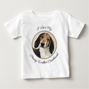 T-shirt Pour Bébé Treeing Walker Coonhound Peinture - Art original