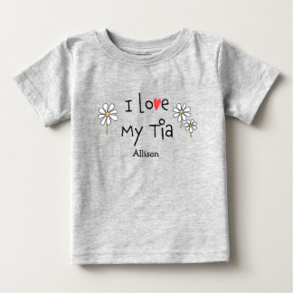 T-shirt Pour Bébé Très tendance J'adore My Tia Baby Tee