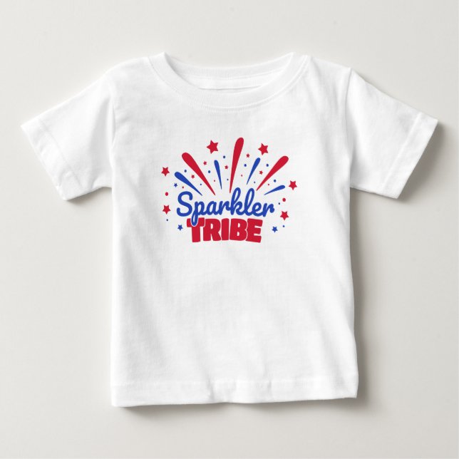 T-shirt Pour Bébé Tribu Sparkler (Devant)