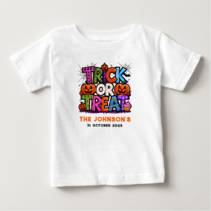 T-shirt Pour Bébé TRICK OU TRAITEMENT   Cute Halloween Bash Party
