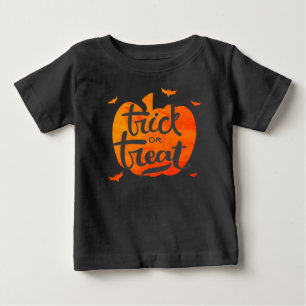 T-shirt Pour Bébé Trick ou traiter Citrouille Halloween Toddler