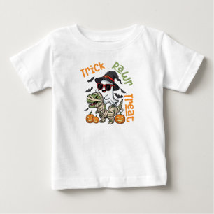 T-shirt Pour Bébé Trick Rawr Treat Dinosaur Enfants