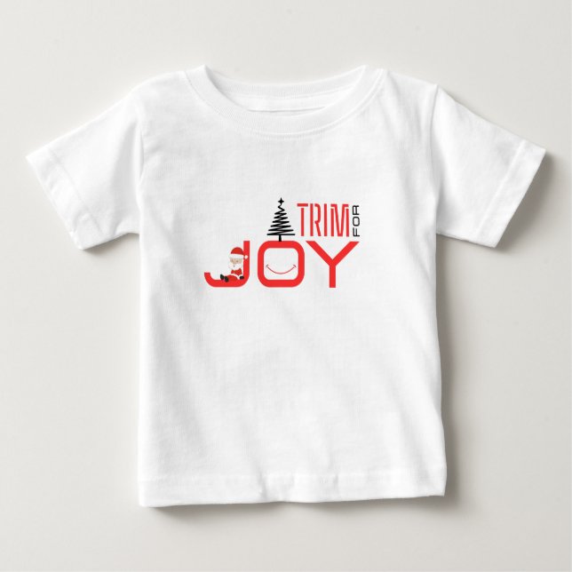 T-shirt Pour Bébé Trim for Joy (Devant)