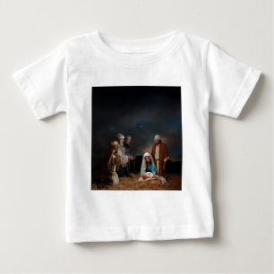 T-shirt Pour Bébé Trois hommes sages à la Nativité