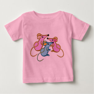 T-shirt Pour Bébé Trois petites souris
