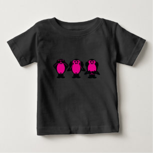 T-shirt Pour Bébé Trois singes sages