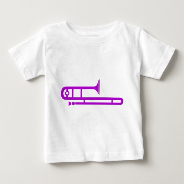 T-shirt Pour Bébé Trombone (Devant)