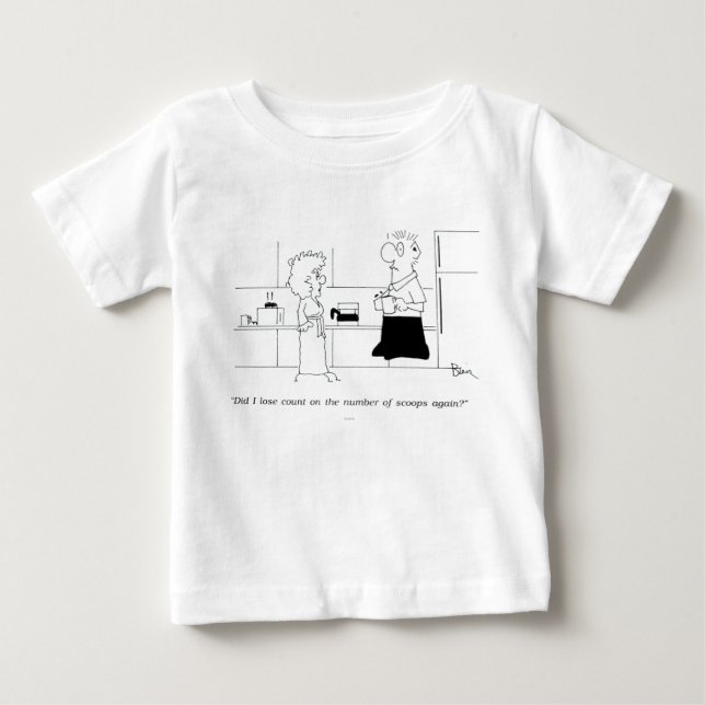 T-shirt Pour Bébé Trop de café (Devant)