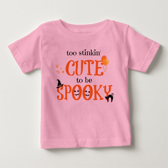 T-shirt Pour Bébé Trop mignon pour être Éffrayant, mignon bébé d'Hal (Devant)