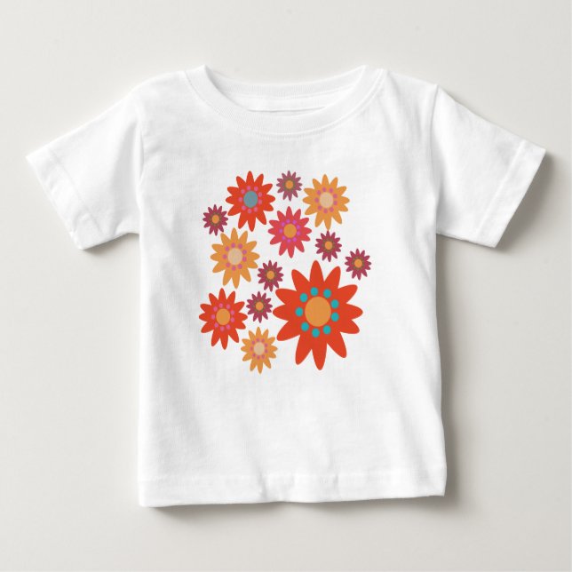 T-shirt Pour Bébé Trousse Fleurie (Devant)