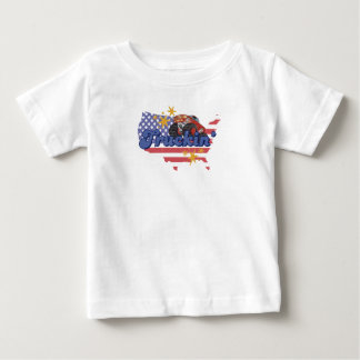 T-shirt Pour Bébé Truckin patriotique