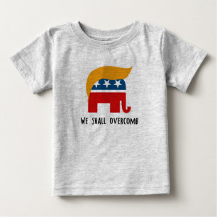 T-shirt Pour Bébé Trumplican - nous Overcomb