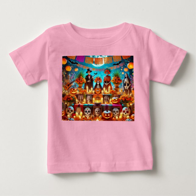 T-shirt Pour Bébé Tshurt Halloween for kids (Devant)