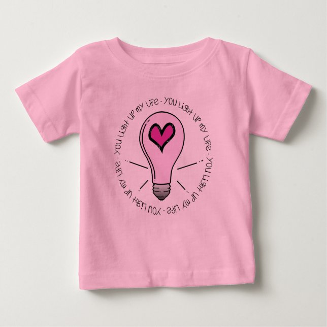 T-shirt Pour Bébé Tu Illumines Ma Vie (Devant)