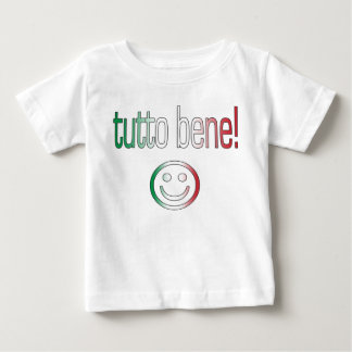 T-shirt Pour Bébé Tutto Bene ! Couleurs de drapeau de l'Italie