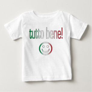 T-shirt Pour Bébé Tutto Bene ! Couleurs du drapeau italien