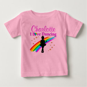 T-SHIRT POUR BÉBÉ TUTU PERSONNALISÉ PRÉCIEUX DE BALLERINE
