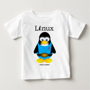 T-shirt Pour Bébé Tux (Linux)
