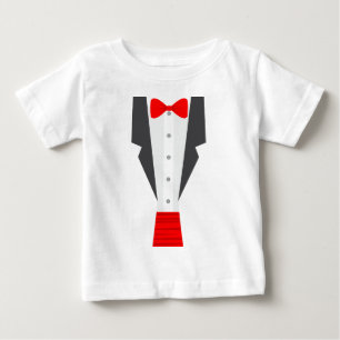 T-shirt Pour Bébé tux rouge