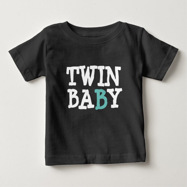 T-shirt Pour Bébé Twin 1 Baby B (Devant)