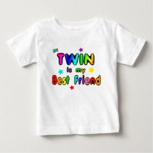 T-shirt Pour Bébé Twin Best Friend