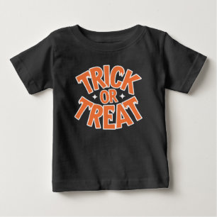 T-shirt Pour Bébé Typographie d'Halloween éffrayante et art de bonbo