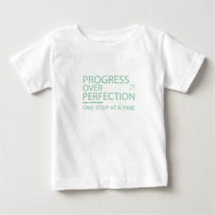 T-shirt Pour Bébé Typographie Motivationnelle Progrès Plutôt que Per
