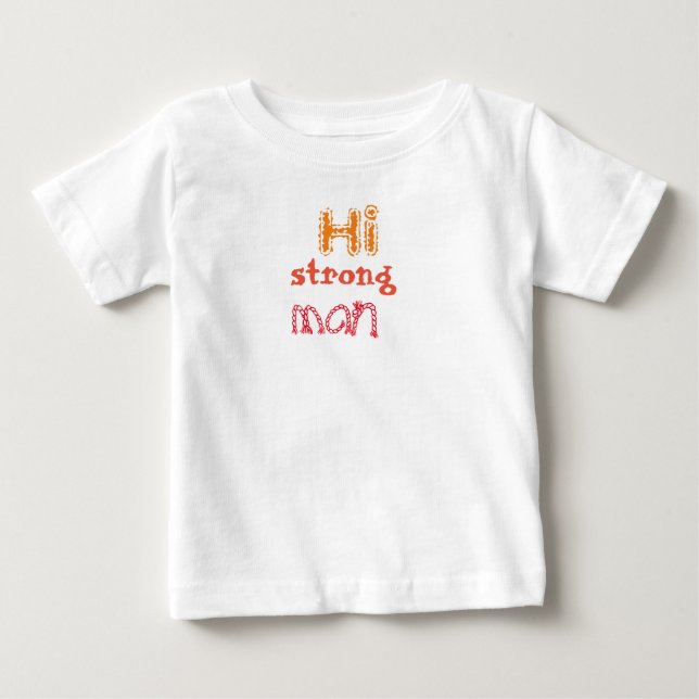 T-SHIRT POUR BÉBÉ TYPOGRAPHIE T CHEMISE (Devant)
