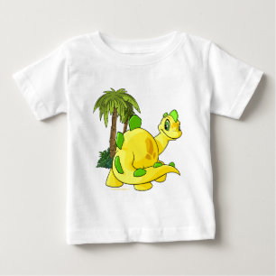 T-shirt Pour Bébé Tyrannian Chomby jaune regardant fixement