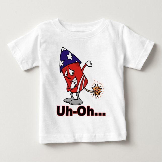 T-shirt Pour Bébé Uh oh (Devant)
