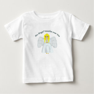 T-shirt Pour Bébé Un Ange Me Surveille