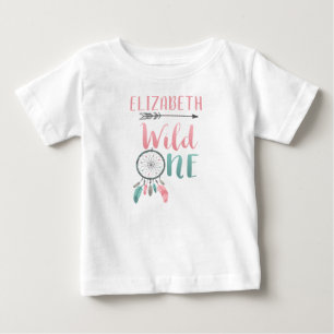 T-shirt Pour Bébé Un anniversaire sauvage de chemise de Boho de