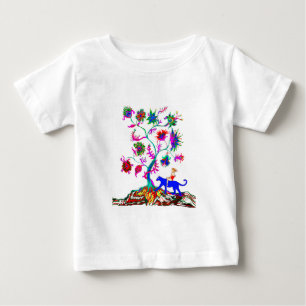 T-shirt Pour Bébé Un arbre de vie et une fille