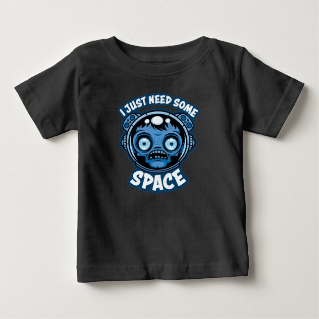 T-shirt Pour Bébé Un Astronaute Zombie A Besoin D'Espace (Devant)