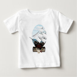 T-shirt Pour Bébé Un bateau pirate