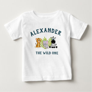 T-shirt Pour Bébé Un bébé mignon sauvage 1er anniversaire
