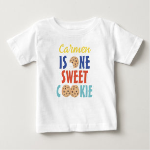 T-shirt Pour Bébé Un biscuit sucré premier anniversaire garçon T-shi