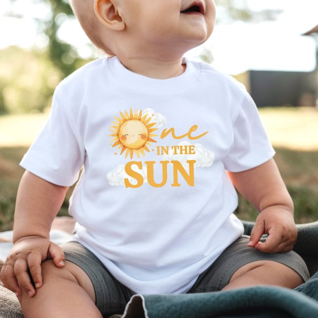 T-shirt Pour Bébé Un dans le soleil Invité d'honneur 1er anniversair (Créateur téléchargé)