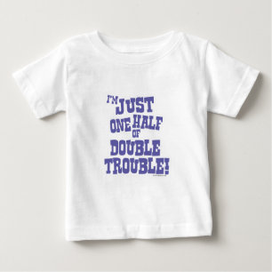 T-shirt Pour Bébé Un demi- de double problème