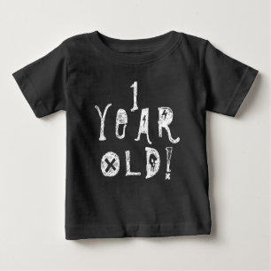 T-shirt Pour Bébé Un enfant d'un an vieux mignon crâne bébé rocher
