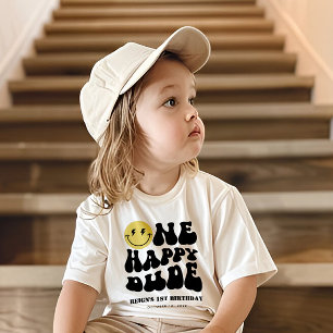T-shirt Pour Bébé Un gars heureux   Garçons Visage Heureux Rad 1er A