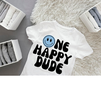 T-shirt Pour Bébé Un heureux garçon pour son 1er anniversaire