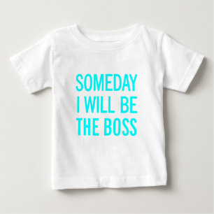 T-shirt Pour Bébé Un Jour Je Serai Le Patron